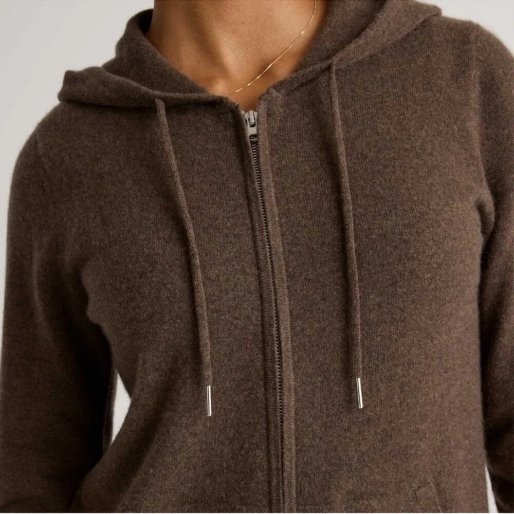 Quince Cashmere Full Zip Hoodie - Picture 2 of 6